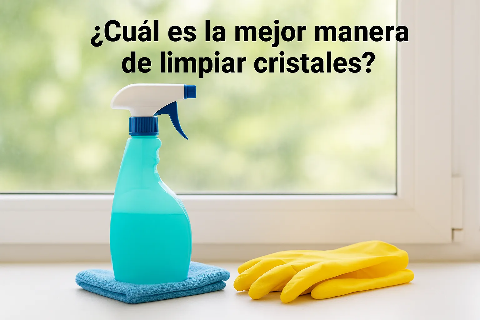 ¿Cuál es la mejor manera de limpiar cristales?