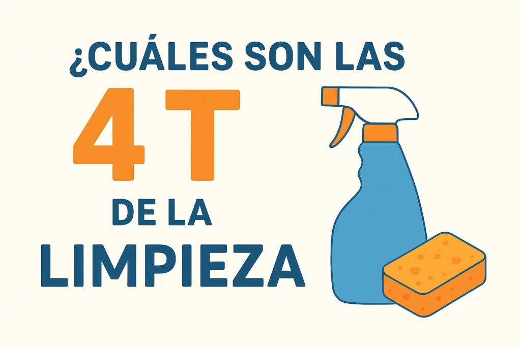 ¿Cuáles son las 4 t de la limpieza?