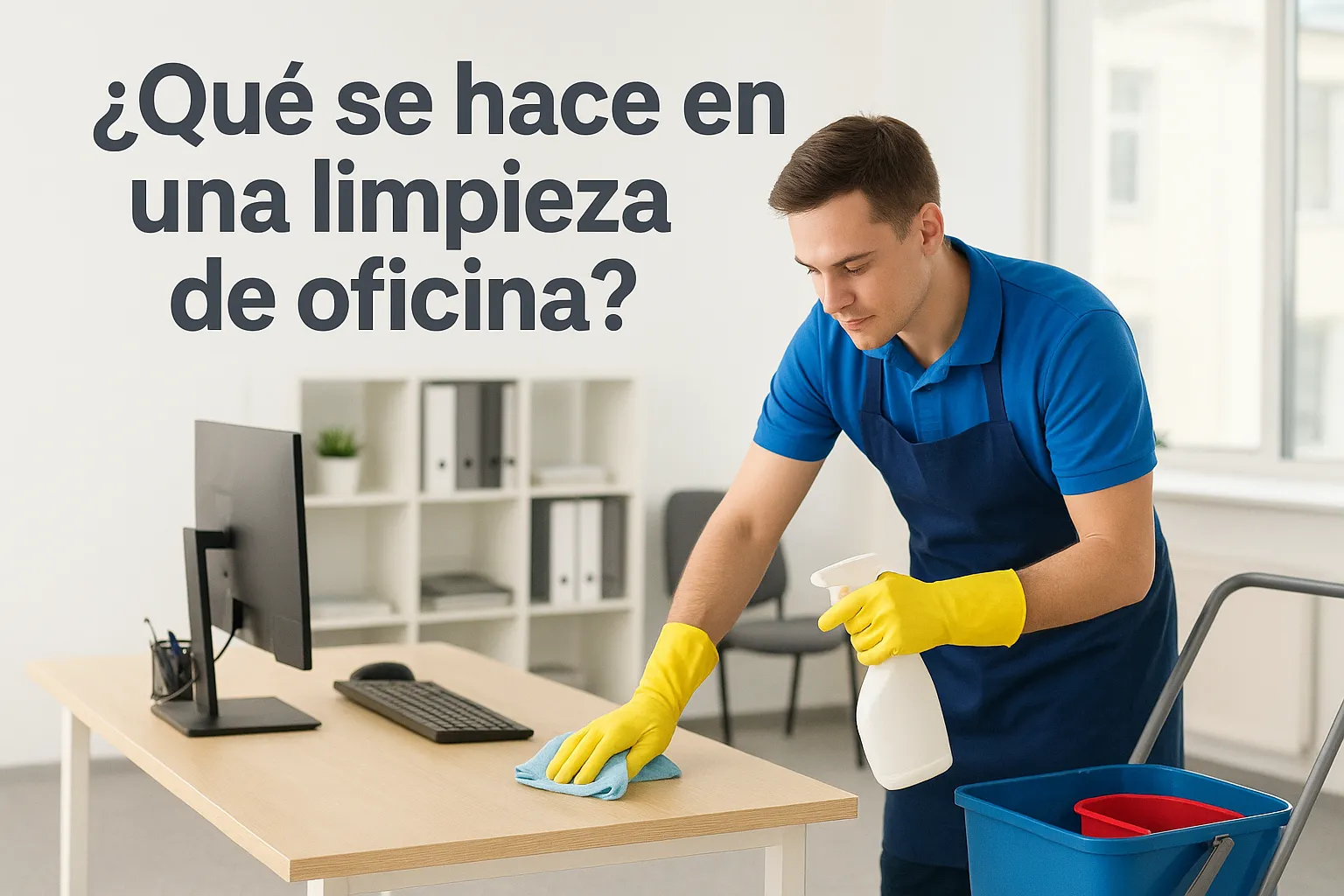 ¿Qué se hace en una limpieza de oficina?